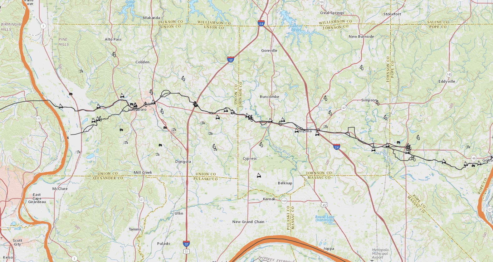 Trail of Tears GIS Map