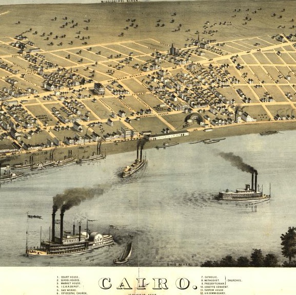 Cairo, Illinois Map