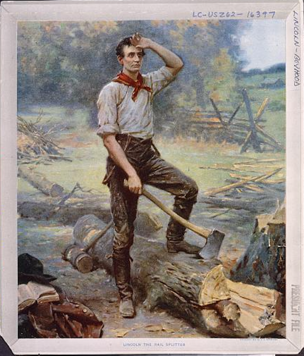 Picture of Lincoln with Axe